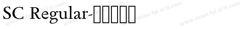 SC Regular字体转换